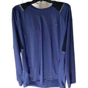 Spyder Active Shirt Men’s Size L Color Blue Polyester Blend L Sleeve Pullover